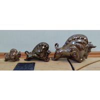 Статуэтка Зубр комплект 3 шт СССР цена за все