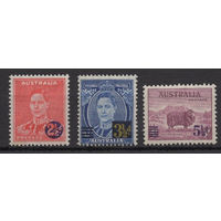 Австралия 1941 ** серия 3 марки с надпечатками, Британские колонии