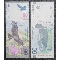 50 песо Аргентина обр. 2018 г. UNC