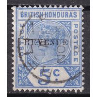 67.BrKCI. Великобритания. Колонии. Британский Гондурас. Стандарт. Виктория. Надпечатка. 1899/00 гг. 5C. Mi.#40I.