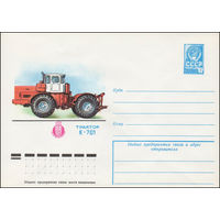 Художественный маркированный конверт СССР N 12983 (27.07.1978) СССР Сельхозтехника-78  Трактор К-701