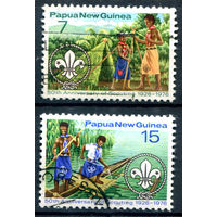 Папуа Новая Гвинея - 1976г. - скаутское движение - 2 марки - полная серия, гашёные [Mi 310-311]. #3-WB-100-A-1