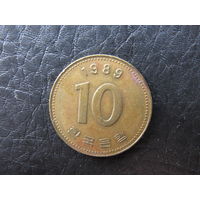 Юж.Корея. 10 вон. 1989. С 20 копеек. Распродажа коллекции. Смотрите другие лоты.