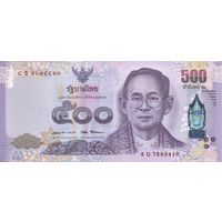 Таиланд 500 бат образца 2016 года UNC p129