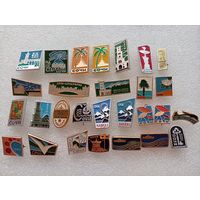 Значки Сочи. Ахун. Мацеста. Кавказ. Парк. Дендрарий. Цена указывается за один значок.#-III-03