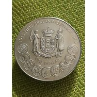 Новая Зеландия 1 доллар 1983 г.( 50 лет Ново-Зеландским монетам )