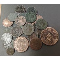 Монеты в основном царизм. Лотом 24шт