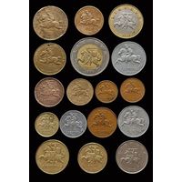 17 МОНЕТ ЛИТВЫ 1-я и 2-я РЕСПУБЛИКИ (1925 - 2009 г.г.)