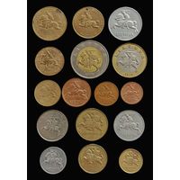 16 МОНЕТ ЛИТВЫ 1-я и 2-я РЕСПУБЛИКИ (1925 - 2009 г.г.)
