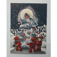 Валите с новым годом 1983  10х15 см