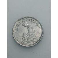 Бельгия 50 сантимов 1933 года . Надпись на Французском языке  , BELGIQUE .
