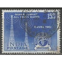Индия. 25 лет радио. 1961г. Mi#326.