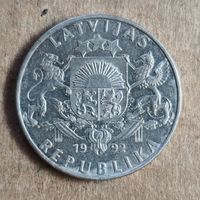 Латвия 2 Республика, 2 лата 1992 г. KM# 14