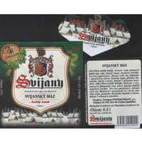 Пивная этикетка. Svijany - Чехия