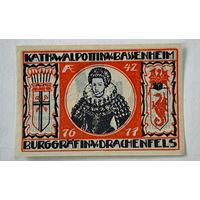 1921 год 25 пфеннигов  Германия