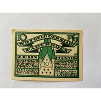 Нотгельд 10 пфеннигов Падерборн. Веймарская республика - 1602