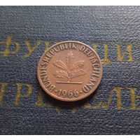 1 пфенниг 1966 (F) Германия ФРГ #03