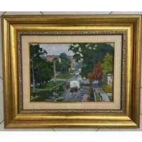 Маслеников П.В;Нар.худ;"Минск",1973г.К/М. р.45.5х55,5 см.