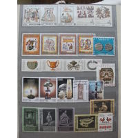 Продажа коллекции с 1 рубля! Культура и искусство на почтовых марках мира.