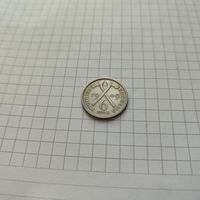 6 пенсов  1949 года Южная  Родезия. Георг 6.