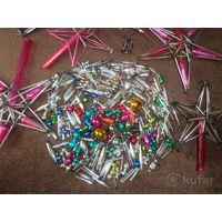 Елочные игрушки. Стеклярус. ЦЕНА ЗА ВСЁ.