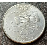 США , 2002     D     Квотер штата Индиана     ( 1-8-2 )