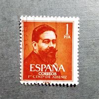 Марка Испания 1960 год Исаак Альбенес