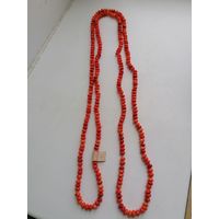 Бусы, Коралл, длинные, торги с Рубля