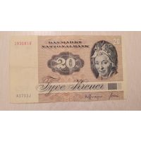 С 1 руб. Дания. 20 крон. Нечастая