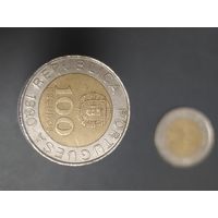 100 эскудо Португалия 1990 года  лот 40