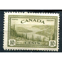 Британские колонии - Канада - 1946г. - ландшафты, виды, 10 с - 1 марка - MH, есть небольшое тонкое место в центре [Mi 236]. #3-WB-100-A-1
