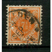 Германские земли - Вюртемберг - 1916 - Dienstmarken. Цифры в ромбе 7 1/2Pf - [Mi.120] - 1 марка. Гашеная.  (Лот 114BQ)