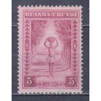 [496] Бельгийская колония.Руанда-Урунди 1931. Культура и быт.5с. МН