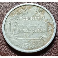 Французская Полинезия 1 франк, 1975   ( 1-9-4 )