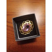 Брошь с александритом