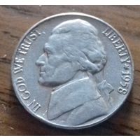 5 центов, США 1958 D