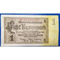 Германия 1 рентенмарка 1937 г.