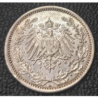 Германия 1/2 марки, 1912 года. Без оборота