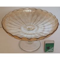 Конфетница цветное стекло (Неман) СССР