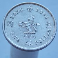 Гонконг 1 доллар 1988
