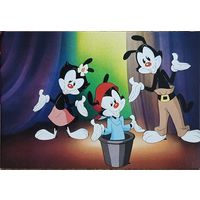 Открытка "Озорные анимашки" мультфильм, чистая