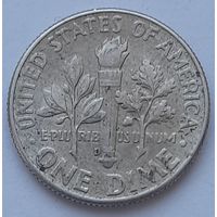 США 1 дайм 1964 года D