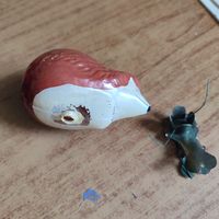 Ёлочная игрушка. Ёж. СССР