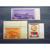 Серия марок СССР 1951г.! Качество! Чистые (MNH **)! По тематике исторические события - 30 лет Монгольской Народной Республике. Серия с угловыми и боковыми полями. Состояние.