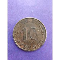 Германия ФРГ 10 пфеннигов 1979 D