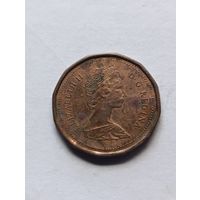 Канада. 1 цент 1987 года. (4).