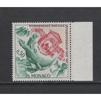 Почта Монако 1963** 100 лет первой почтовой конференции в Париже Mi#730