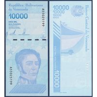 Венесуэла, 10000 боливаров 2019 г., P-W109(2) (A, генерал Симон Боливар), UNC