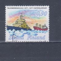 [2398] Финляндия 1977. Флот.Корабли.Ледокол. Одиночный выпуск.Гашеная марка.