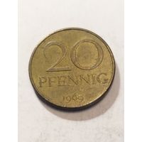ГДР 20 пфенинг 1969